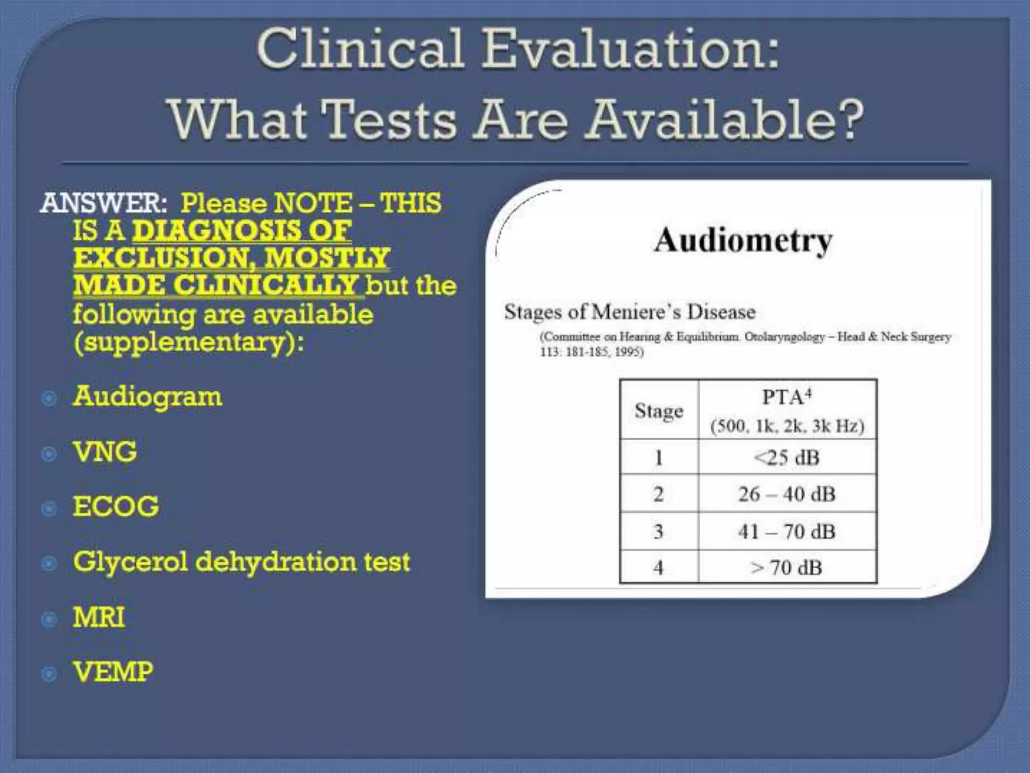 Vertigo and peripheral vestibular disorders