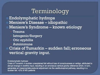 Vertigo and peripheral vestibular disorders