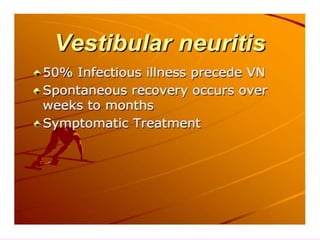 Vertigo and peripheral vestibular disorders