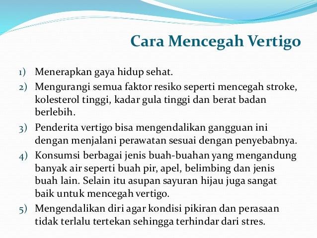Cara Mengatasi dan Mencegah Vertigo pada Anak
