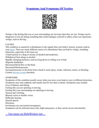 Vertigo Analysis | PDF