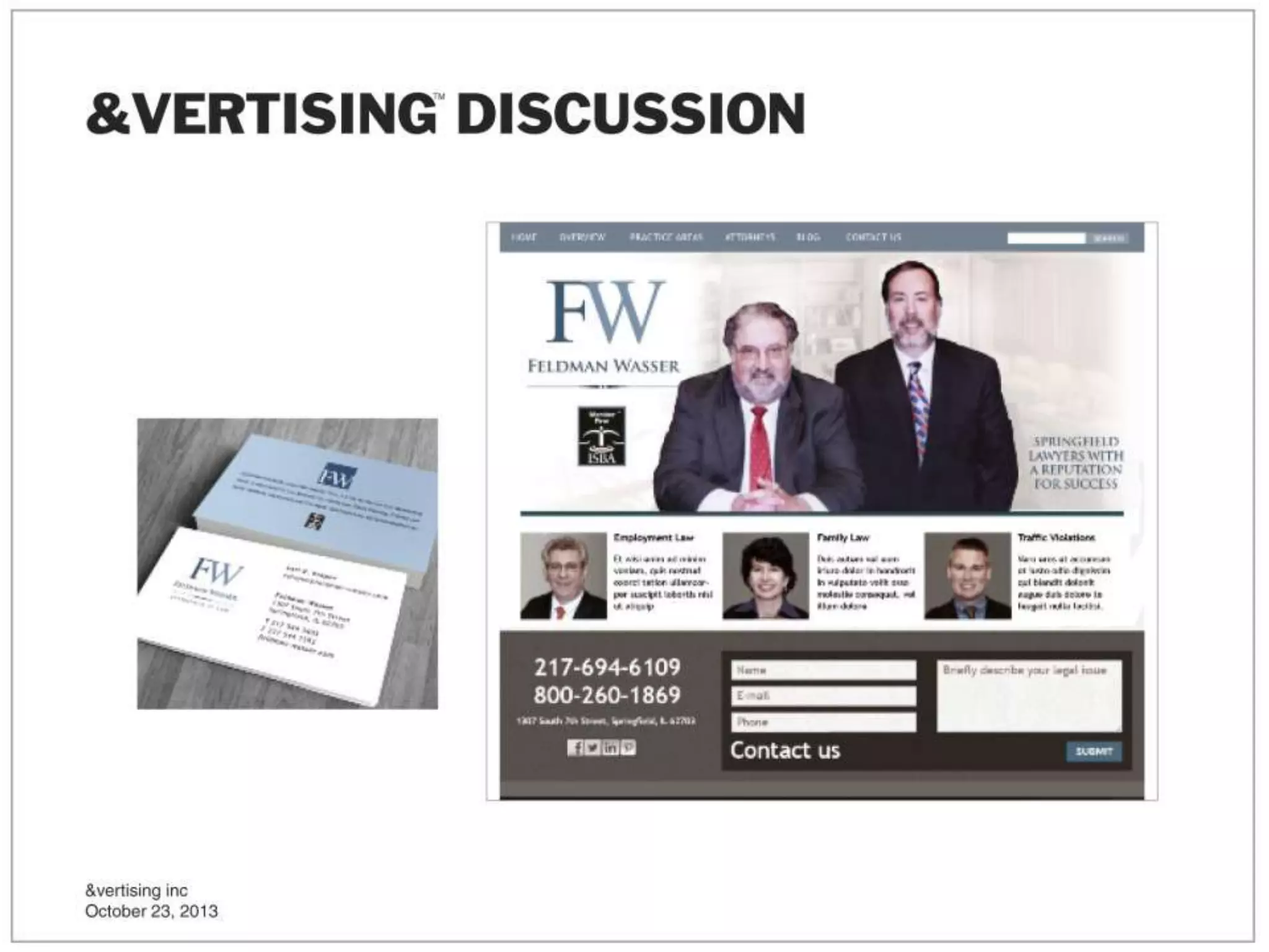 Website Redesign PowerPoint Presentation by David Wojdyla 