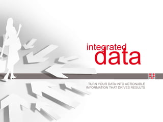 TURN YOUR DATA INTO ACTIONABLE INFORMATION THAT DRIVES RESULTS data   integrated 