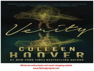 Wholesale online books and novels shopping website
www.fabshoppinghub.com
 