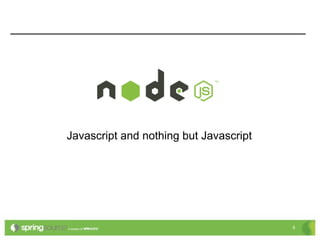 Javascript and nothing but Javascript




                                        6
 