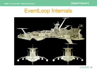 24
EventLoop Internals
ROME 11-12 april 2014 – Massimiliano Dessì
 