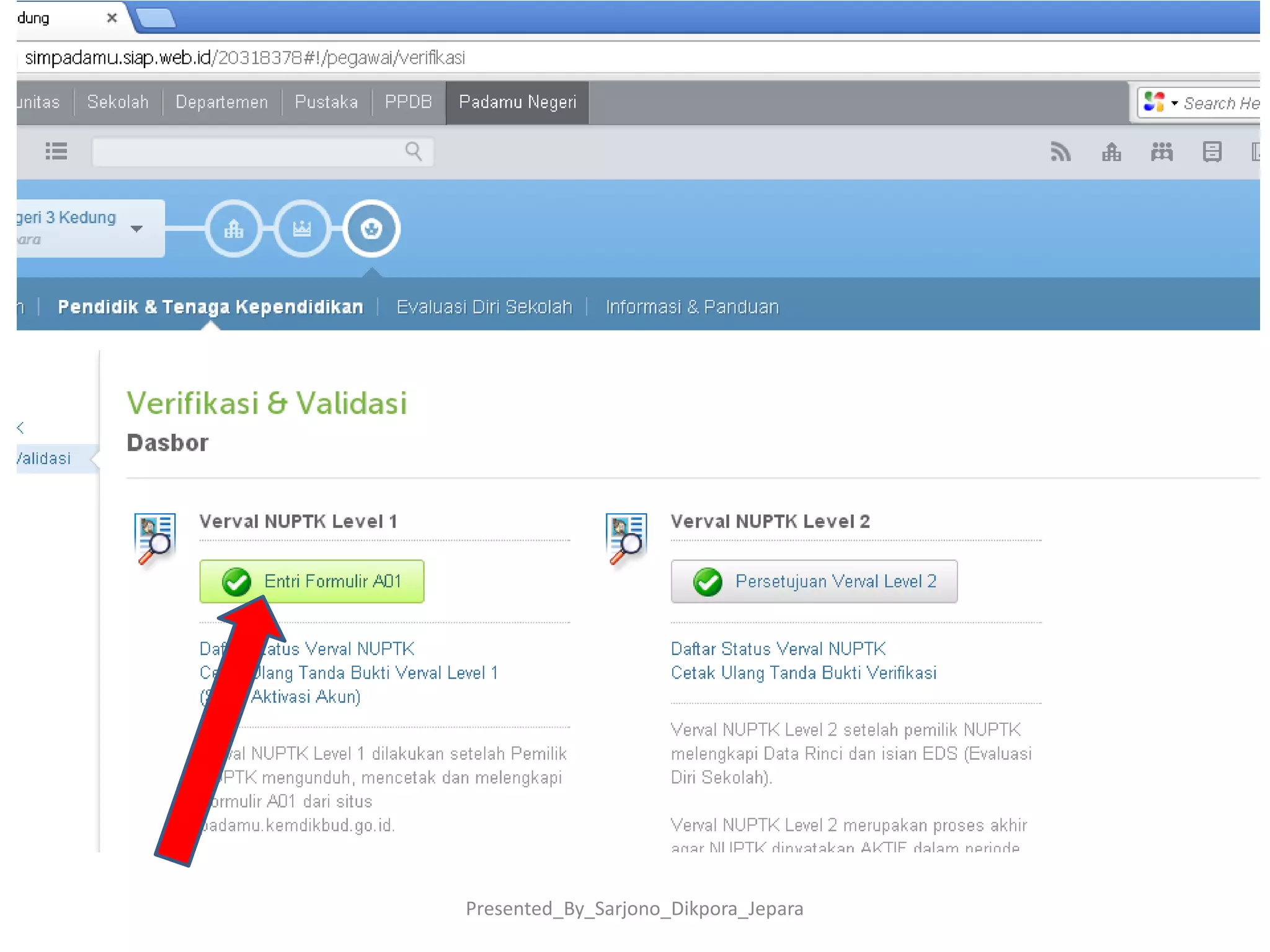 Presented_By_Sarjono_Dikpora_Jepara
 