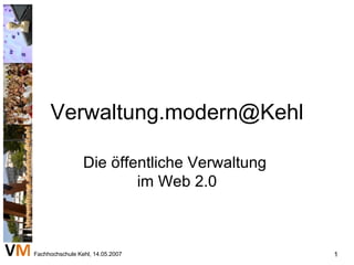 [email_address] Die öffentliche Verwaltung  im Web 2.0 