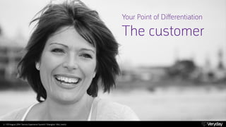 Your Point of Differentiation 
The customer 
11 | 09 August 2014 | Service Experience Summit | Shanghai | @st_moritz 
 