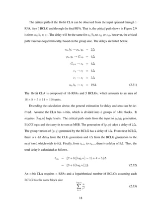 Good report on Adders/Prefix adders | PDF
