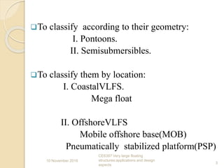 Very large floating structures | PPTX