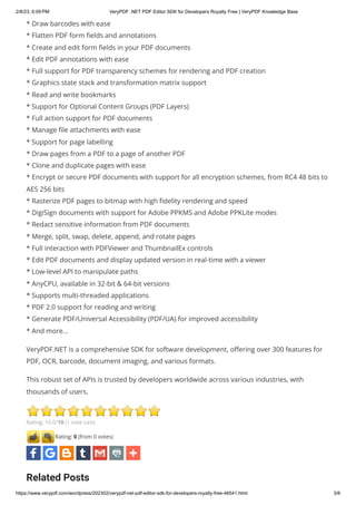 VeryPDF .NET PDF Editor SDK for Developers Royalty Free _ VeryPDF ...