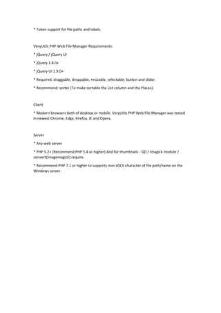 VeryUtils PHP Web File Manager is a best and useful file manager for ...