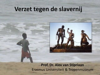 Verzet tegen de slavernij
Prof. Dr. Alex van Stipriaan
Erasmus Universiteit & Tropenmuseum
 