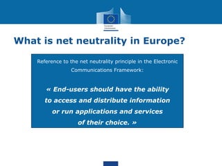 Vesa terava net neutrality in europe - seserv se workshop june 2012 | PDF