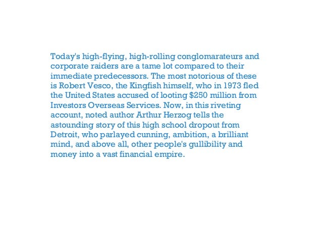 Get Vesco From Wall Street To Castro S Cuba The Rise Fall