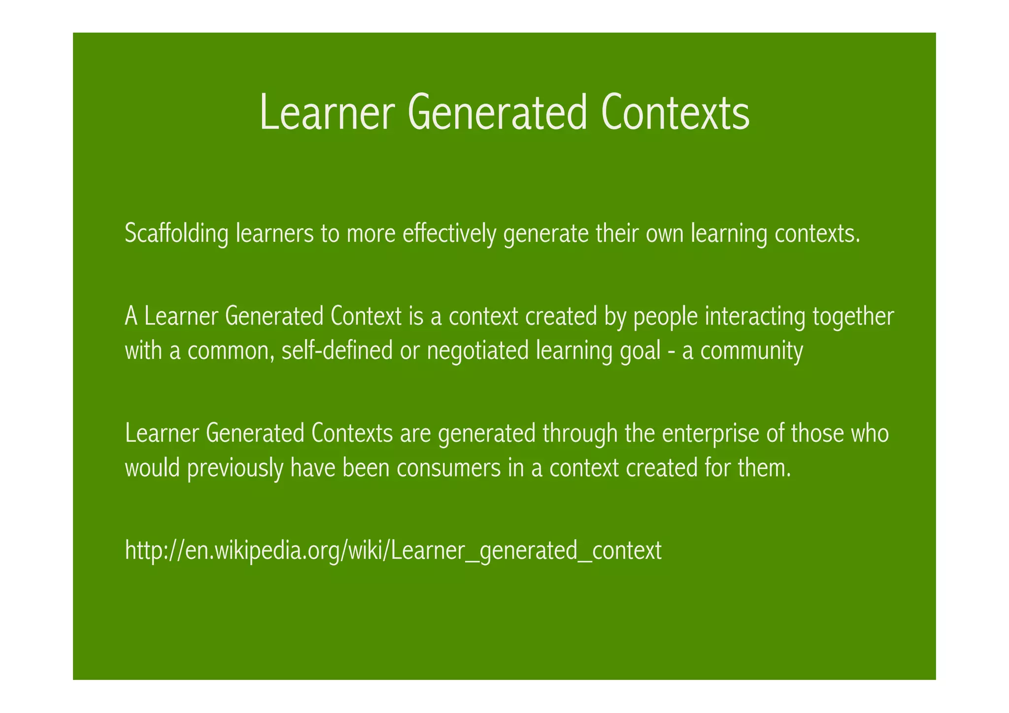 Communities & Communication in VeSeL