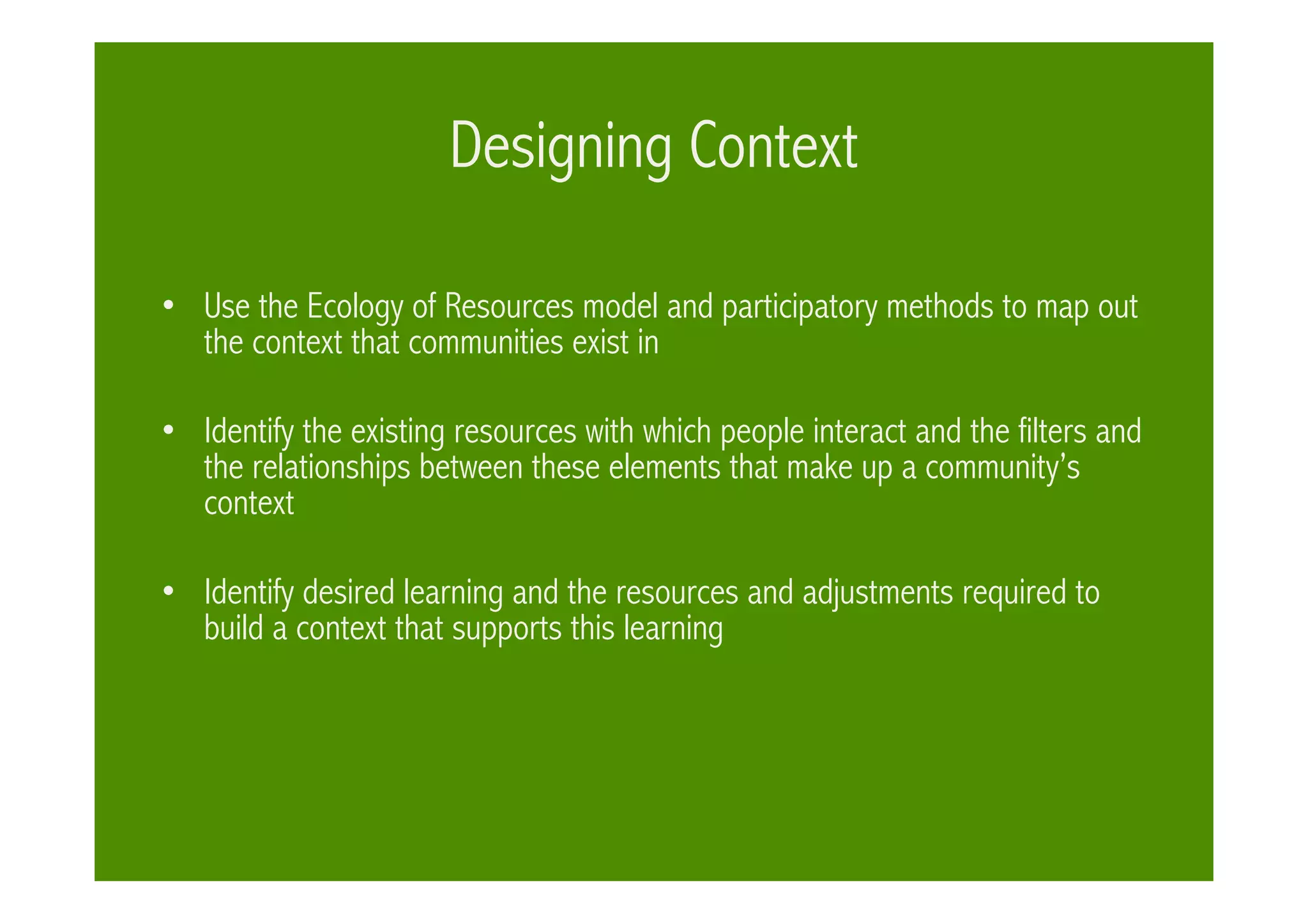 Communities & Communication in VeSeL