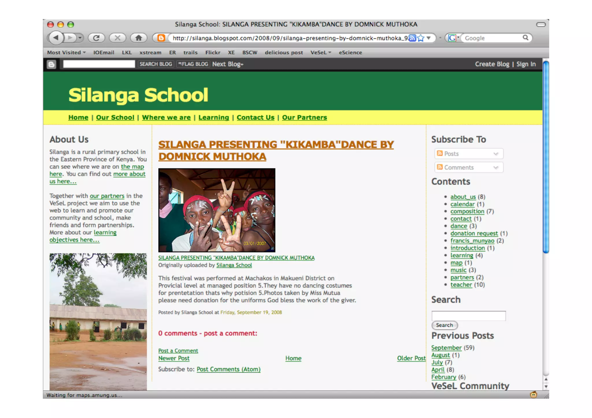 Communities & Communication in VeSeL