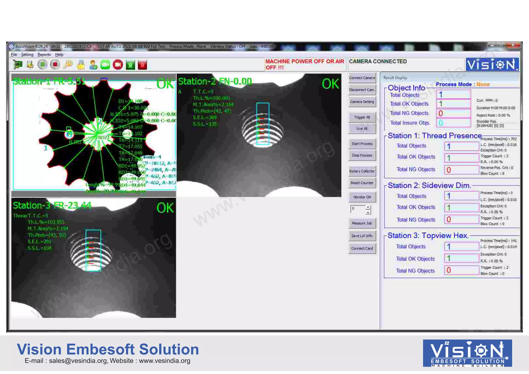 Video Camera Based Optical Surface Inspection Measurement Sorting ...