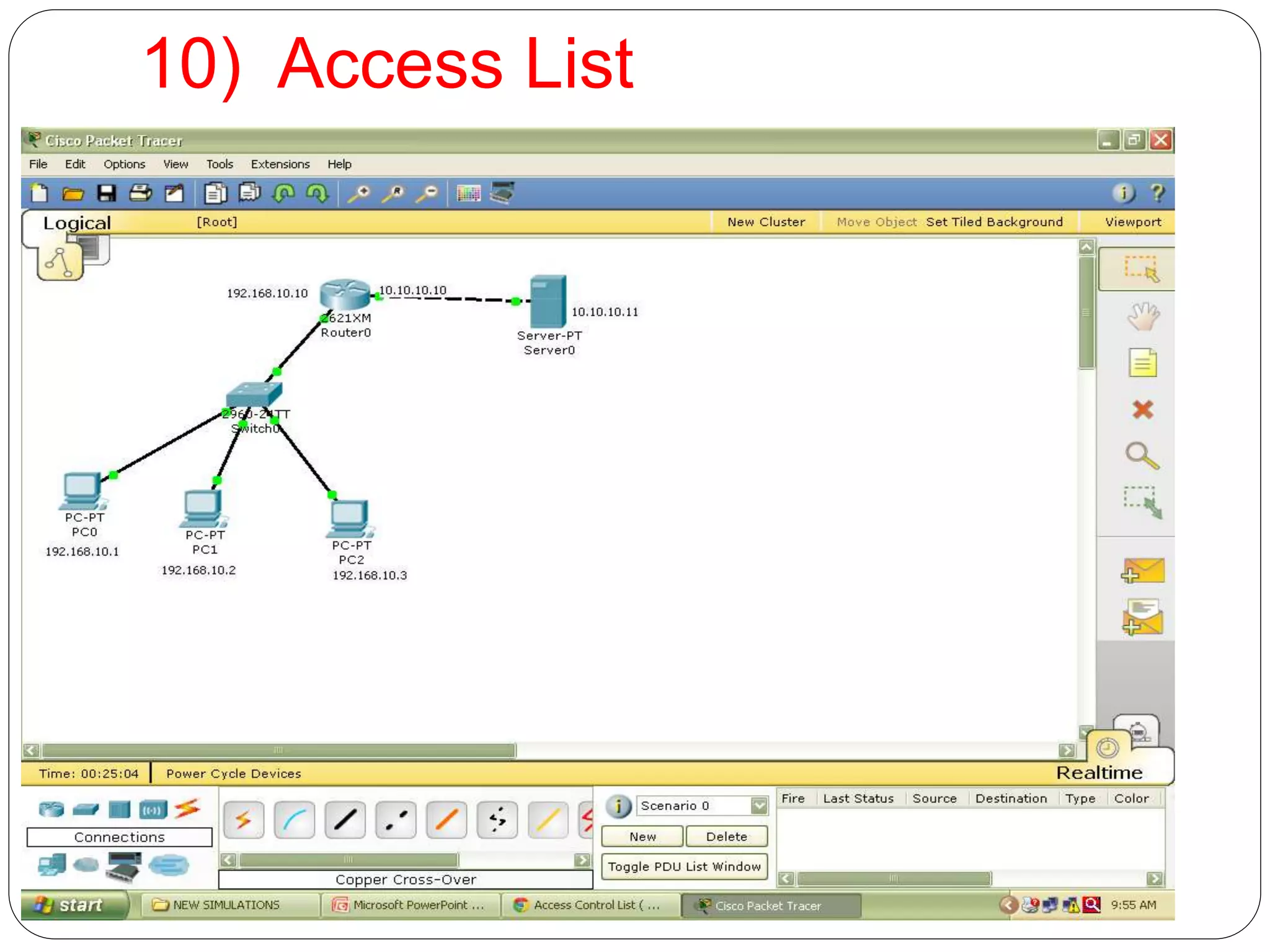 10) Access List
 
