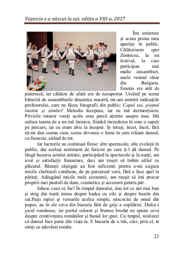 Vesnicia S A Nascut La Sat 2017 Editia A Viii A