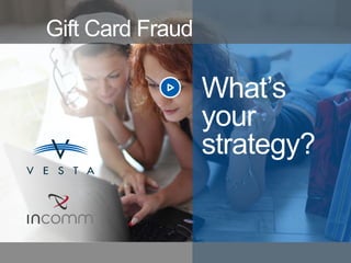 What’s 
your 
strategy? 
Gift Card Fraud 
 