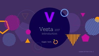 Vesta 2017
introduction
V
Gigoo tech.
Update 2017/6/12 Ver. 2
 