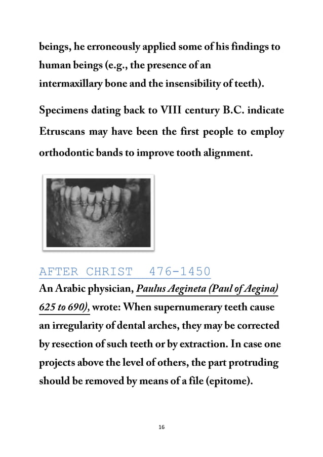 history of orthodontics PDF
