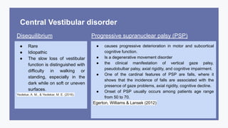 Vestibular disorder in the elderly | PDF