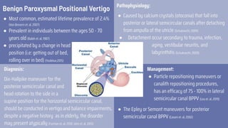 Vestibular disorder in the elderly | PDF