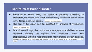 Vestibular disorder in the elderly | PDF