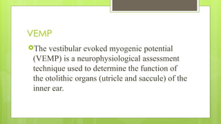 Vemp Lab Comprehensive Overview of Vestibular Disorders and Diagnostic ...