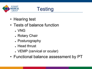 Balance Disorders | PPTX