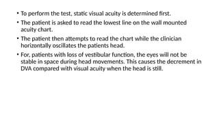 Dva Testing Chart Comprehensive Overview of Vestibular System Anatomy and Physiotherapy ...