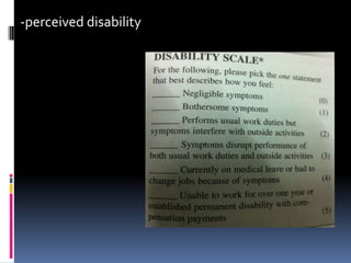 -perceived disability
 