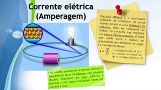 Powerpoint Templates
Corrente elétrica
(Amperagem)
 