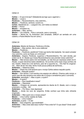 O Noviço de Martins Penna