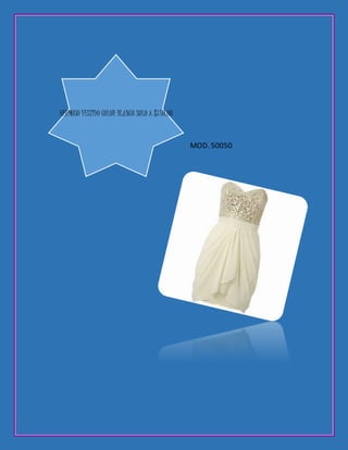 MOD. 50050
HERMOSO VESTIDO COLOR BLANCO SOLO A $750.00
 