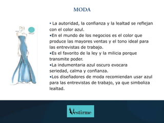 El color azul y sus características | PPTX
