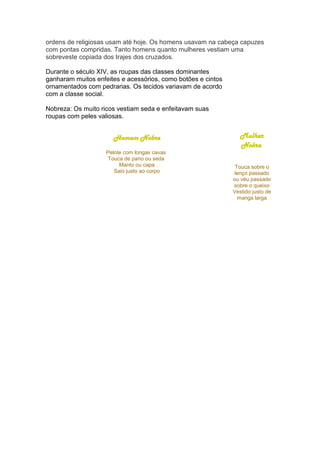 Vestuário na idade média