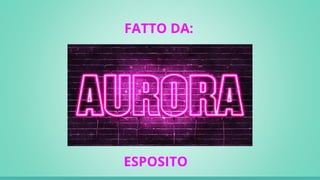 FATTO DA:
ESPOSITO
 