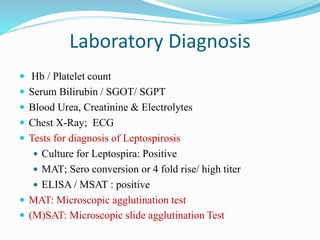 Msat Test VETERINARY public health assign. on leptospirosis by Dr. CHANDRA ...