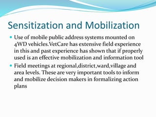 Experience and scaling up ECF immunization delivery in Tanzania 