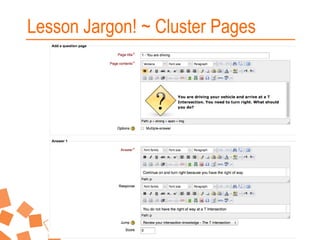 Lesson Jargon! ~ Cluster Pages

 