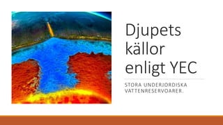 Djupets
källor
enligt YEC
STORA UNDERJORDISKA
VATTENRESERVOARER.
 