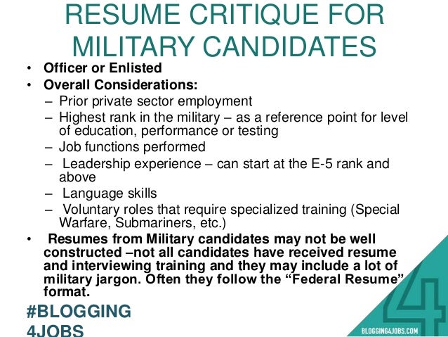 military officer resumes