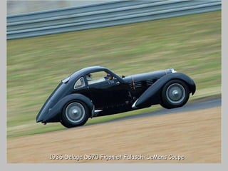 1936 Delage D670 Figoniet Falaschi LeMans Coupe 