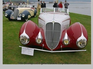 1936 Delahaye 135 Figoniet Falaschi Torpedo Cabriolet 