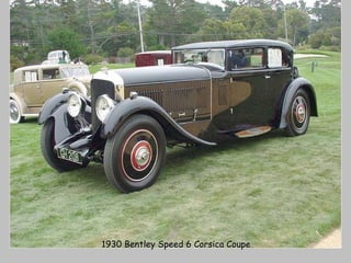 1930 Bentley Speed 6 Corsica Coupe 